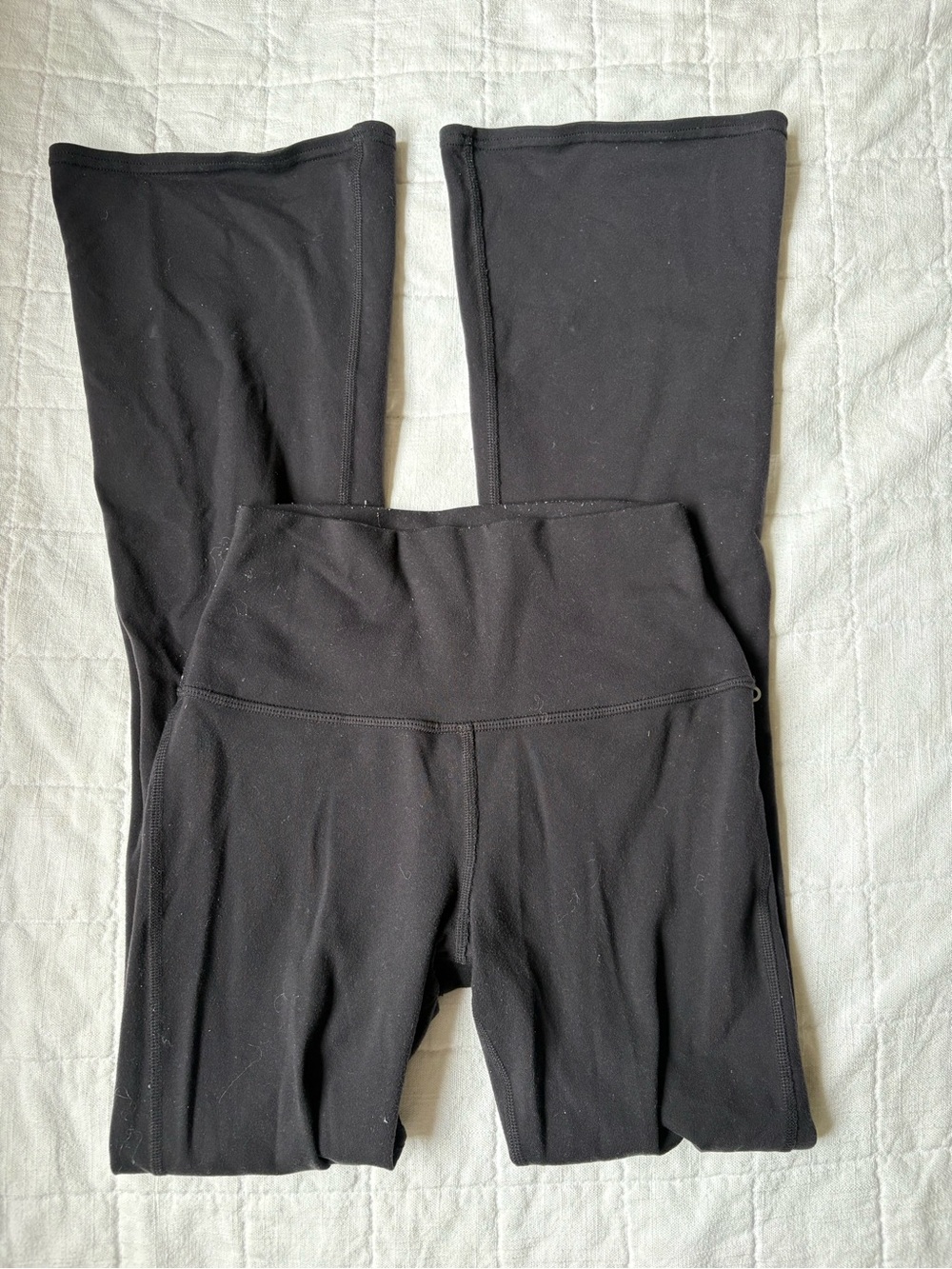 Alo Yoga Black Women's High-Waist Flare Yoga Pants size XX SMALL